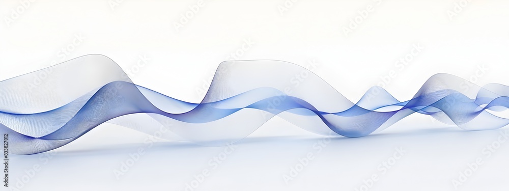 Poster incoherent light wave an abstract visualization of fluid energy dynamics