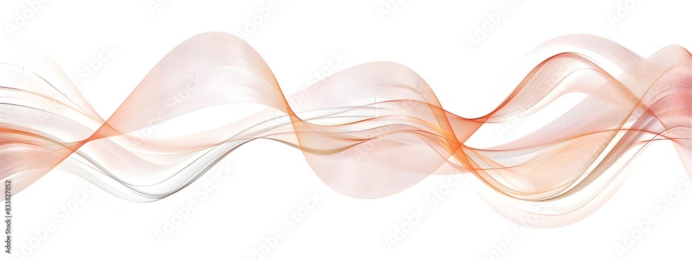 Poster mesmerizing frequency spectrum ethereal light wave with undulating curves and dynamic hues