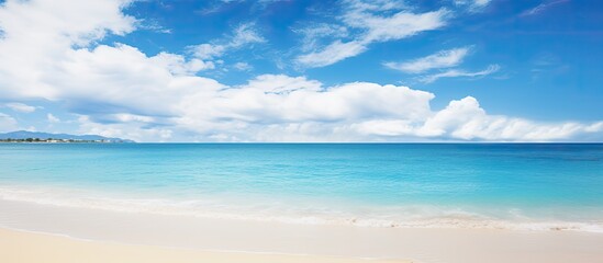 Obraz premium Gorgeous sky over White Beach, perfect as a copy space image.