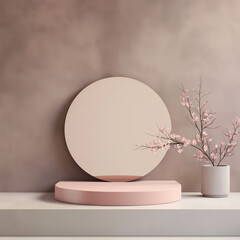 Isometric shape cosmatic mockup