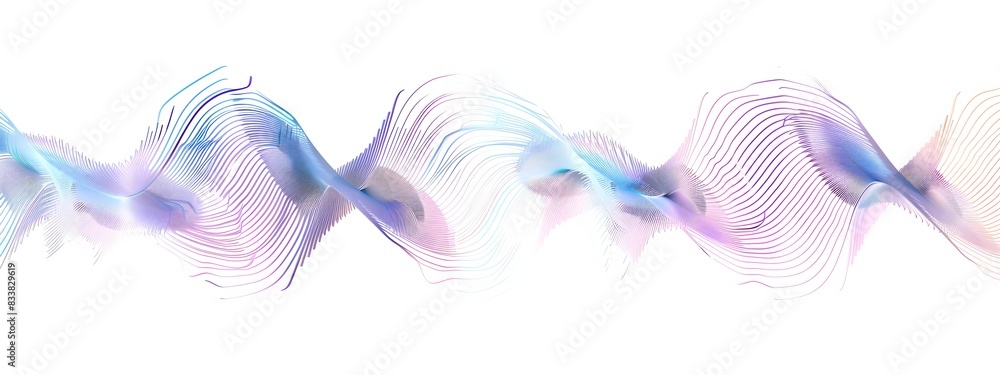 Poster captivating light wave with prismatic frequency comb pattern