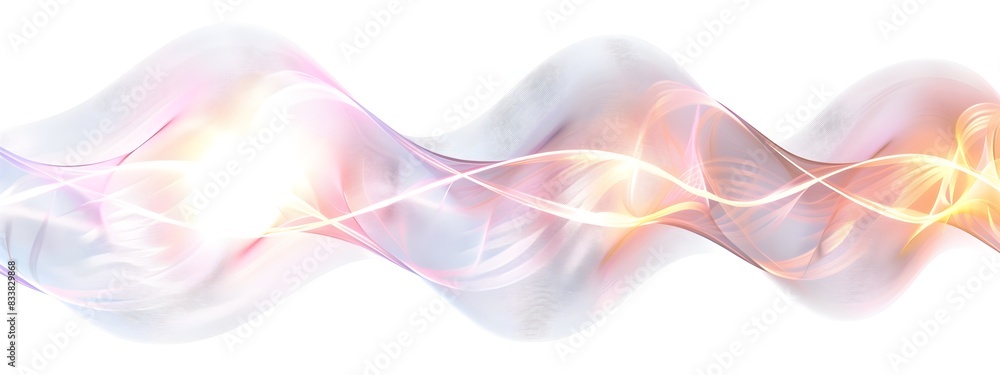 Poster mesmerizing light wave with phase modulation captivating abstract visualization of dynamic energy