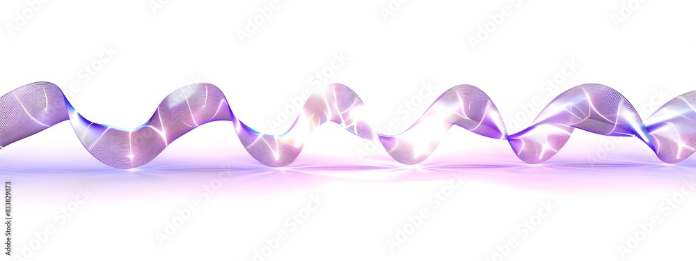 Poster mesmerizing light waves with dynamic phase modulation in vibrant gradient colors