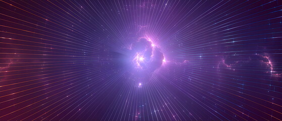 Fototapeta premium 8k, wallpaper, perspective metaverse cosmo space , galaxy, nebula paradox, time travel dimension, out space field, red purple theme