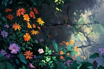 A tranquil and soothing environment with floral arrangements