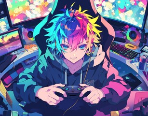 Anime Streamer Background