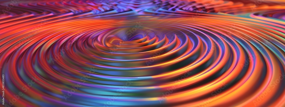 Poster mesmerizing swirls of circular polarization a visualization of circularly polarized waves