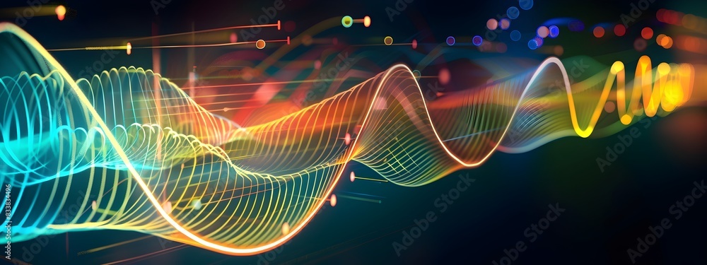 Poster vibrant impedance spectroscopy frequency graph data visualization