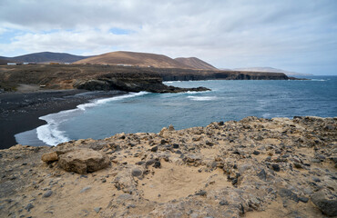 Die Küste von Ajuy im Westen der kanarischen Insel Fuerteventura
