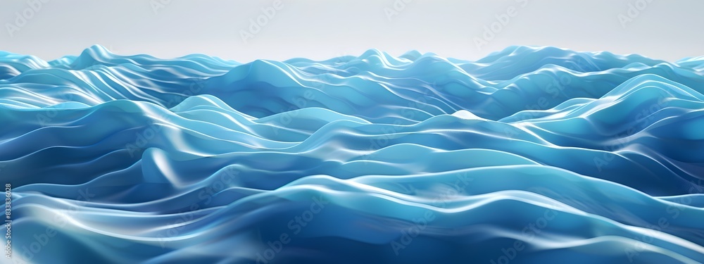 Poster captivating aquatic waves dynamic of flowing patterns