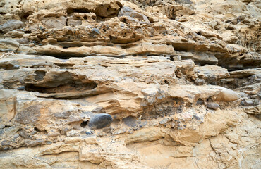 Die Küste von Ajuy im Westen der kanarischen Insel Fuerteventura
