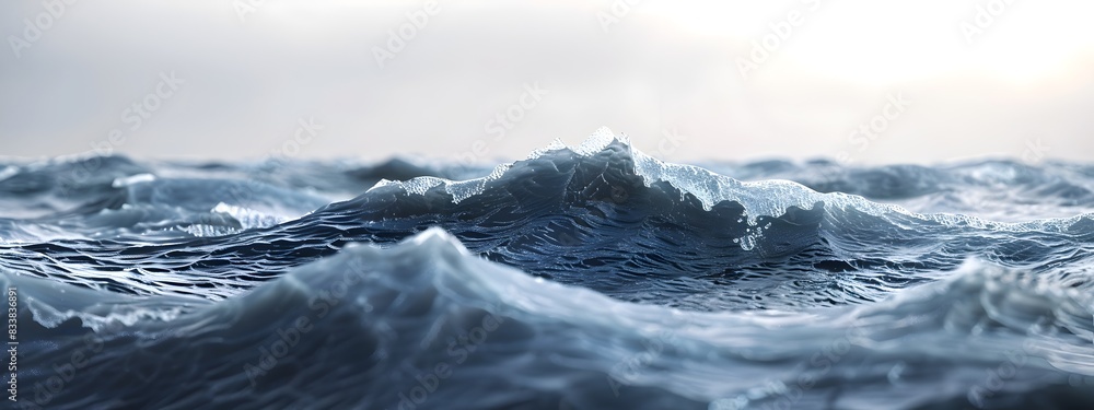 Poster deterministic waves predictable patterns of crashing ocean currents