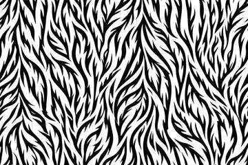 Classic Tiger Stripe Seamless Vector