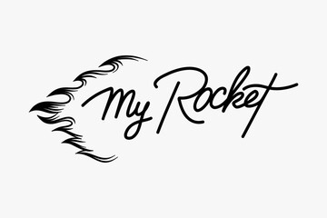 Logo design. Inscription 