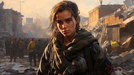 Resilience in Digital Art: A Powerful Image Showcasing Strength and Perseverance in Adversity