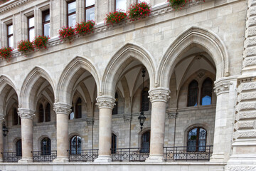 Beautiful architecture of a downtown building, Vienna, Austria