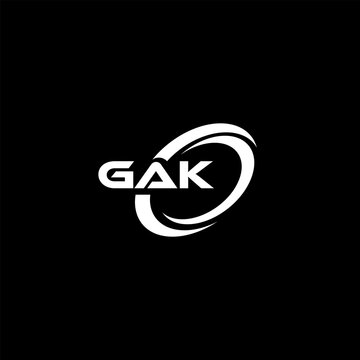GAK LETTER LOGO DESIGN