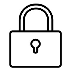 Vector Design Padlock Icon Style