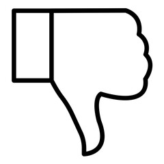 Vector Design Dislike Icon Style