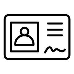 Vector Design Id Card Icon Style