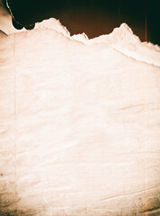 Old ripped torn blank and white posters textures backgrounds grunge creased crumpled paper vintage...