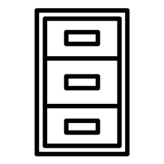 Vector Design Filing Cabinet Icon Style