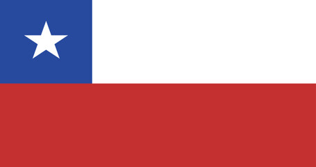 Illustration of the flag of Chile country
