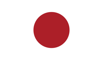 Illustration of the flag of Japan Country