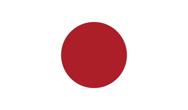 Illustration of the flag of Japan Country
