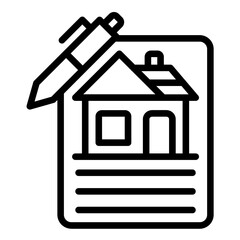 Vector Design House Documents Icon Style