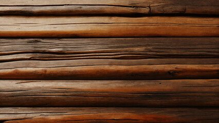 Fototapeta premium Brown wood texture background with copyspace, 16:9, 300dpi