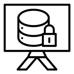 Vector Design Data Protection Icon Style