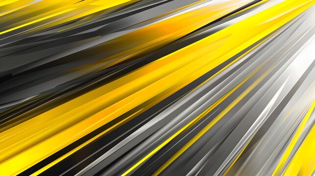 Energetic Sports Background with Dynamic Yellow and Grey Motion Stripes
