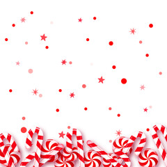 background of Christmas lollipops