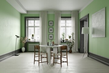 Interior of dining room