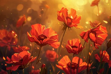 A relaxing and rejuvenating environment with flowers