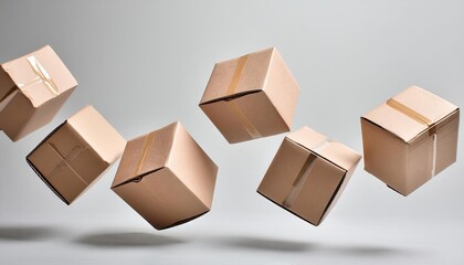 Flying Cardboard boxes