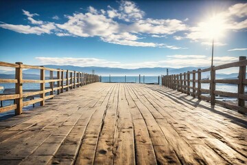 Obraz premium wooden pier on the beach