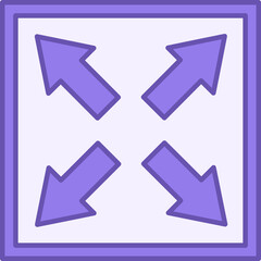 Color Icon Full Screen. Vector Icon. Full size Application Icon. Video and Social Networks Concept