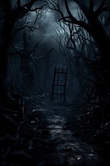 person in the forest, generative ai