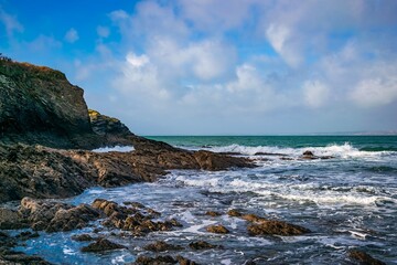 Obraz premium Rocky coast in the morning