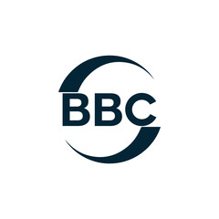 BBC logo. B B C design. White BBC letter. BBC, B B C letter logo design. B B C letter logo design in FIVE, FOUR, THREE, style. letter logo set in one artboard. B B C letter logo vector design.