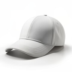 Fototapeta premium white cap mockup on white background