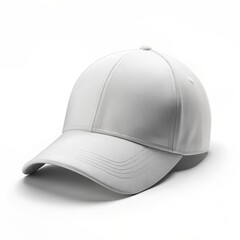 Fototapeta premium white cap mockup on white background