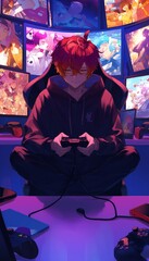 Anime Streamer Background