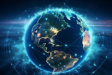 blue planet earth, generative ai