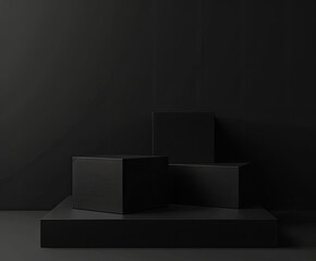Podiums for photoshoot. Created with Ai