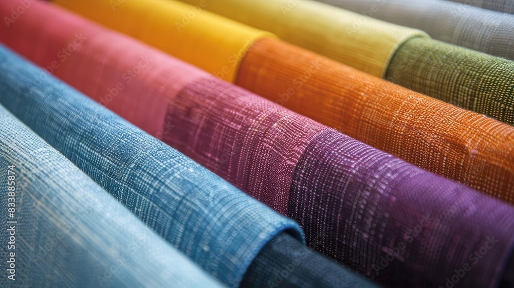 Poster choosing color and material samples for interior design and architecture