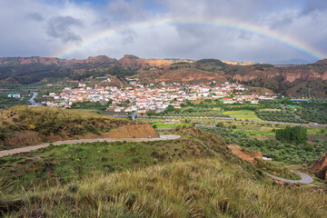 Fototapeta premium Beas de Guadix, Granada Geopark, Granada province, Andalusia, Spain