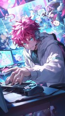 Anime Streamer Background